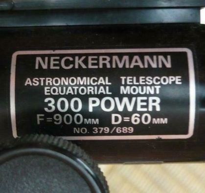 Neckermann Refraktor 60900mm