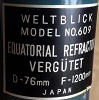 SYW/Yamamoto 76/1200mm Refraktor "Weltblick 609"